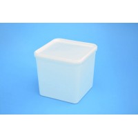 4 LITRE SQUARE TAMPER EVIDENT NATURAL TUB
